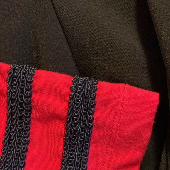 Tommy Hilfiger Military-style jacket.Red with Braided Trim & Silver Star Buttons - Picture 13 of 16